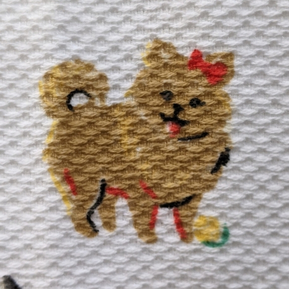 Boston Terrier Various Breed Dog Print Kitchen Towel Set Of Two White Multi NWT - Picture 5 of 14